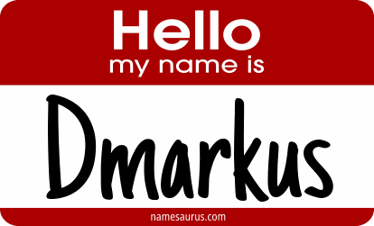 Hello my name is Dmarkus png download