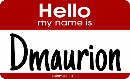 Hello my name is Dmaurion png download