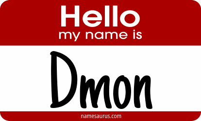 Hello my name is Dmon png download