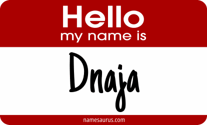 Hello my name is Dnaja png download