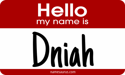 Hello my name is Dniah png download