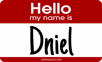 Hello my name is Dniel png download