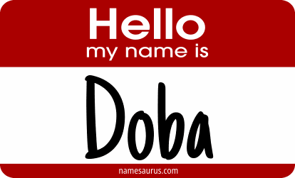 Hello my name is Doba png download