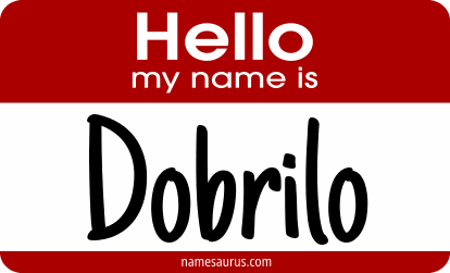 Hello my name is Dobrilo png download