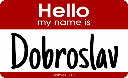 Hello my name is Dobroslav png download