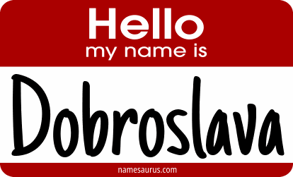 Hello my name is Dobroslava png download