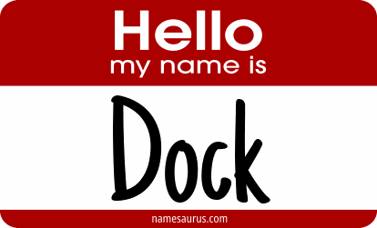 Hello my name is Dock png download
