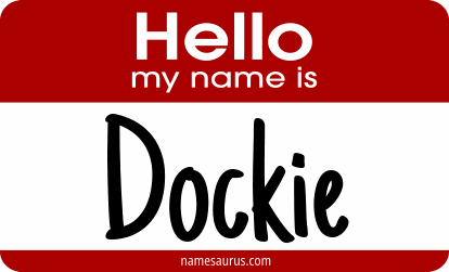 Hello my name is Dockie png download