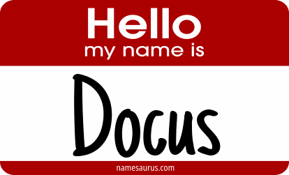 Hello my name is Docus png download