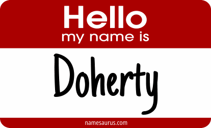 Hello my name is Doherty png download