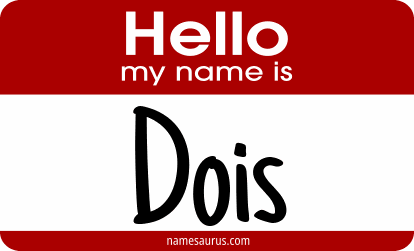 Hello my name is Dois png download