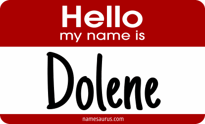 Hello my name is Dolene png download