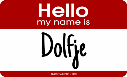 Hello my name is Dolfje png download