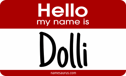 Hello my name is Dolli png download
