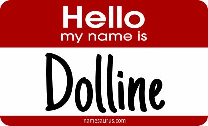 Hello my name is Dolline png download