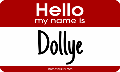 Hello my name is Dollye png download