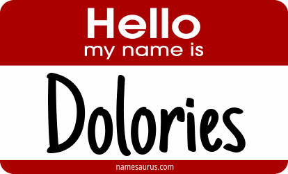 Hello my name is Dolories png download