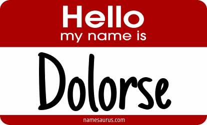 Hello my name is Dolorse png download