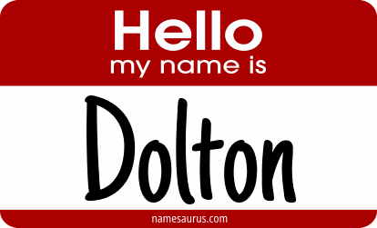 Hello my name is Dolton png download