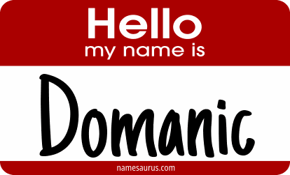 Hello my name is Domanic png download