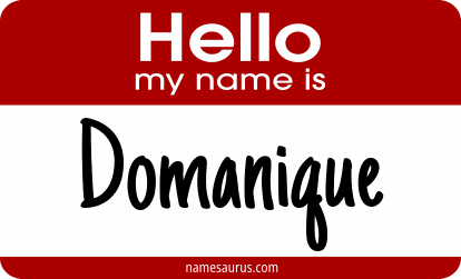 Hello my name is Domanique png download