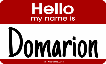 Hello my name is Domarion png download