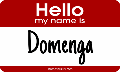 Hello my name is Domenga png download