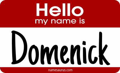 Hello my name is Domenick png download