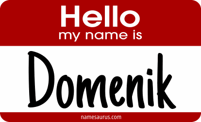 Hello my name is Domenik png download
