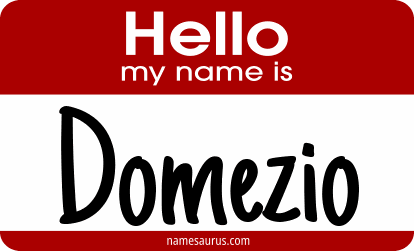 Hello my name is Domezio png download