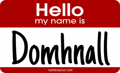 Hello my name is Domhnall png download