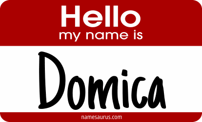 Hello my name is Domica png download