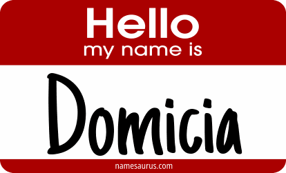 Hello my name is Domicia png download