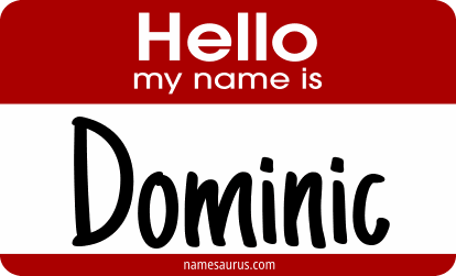 Hello my name is Dominic png download