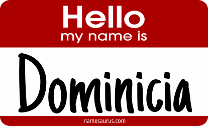 Hello my name is Dominicia png download