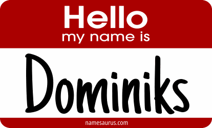 Hello my name is Dominiks png download