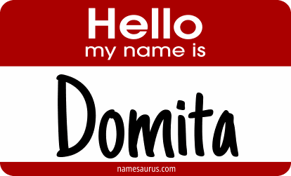Hello my name is Domita png download