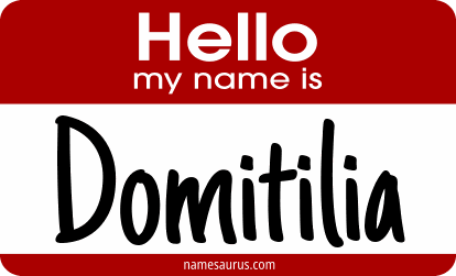 Hello my name is Domitilia png download