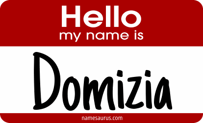 Hello my name is Domizia png download