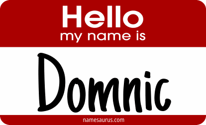 Hello my name is Domnic png download