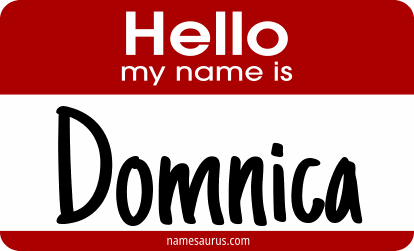 Hello my name is Domnica png download