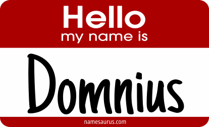 Hello my name is Domnius png download