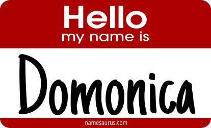 Hello my name is Domonica png download