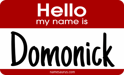 Hello my name is Domonick png download