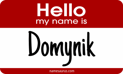 Hello my name is Domynik png download