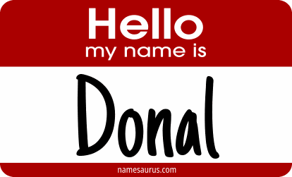 Hello my name is Donal png download