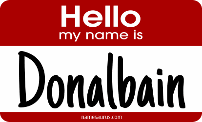 Hello my name is Donalbain png download