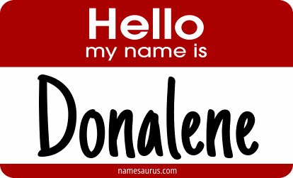 Hello my name is Donalene png download