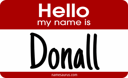 Hello my name is Donall png download