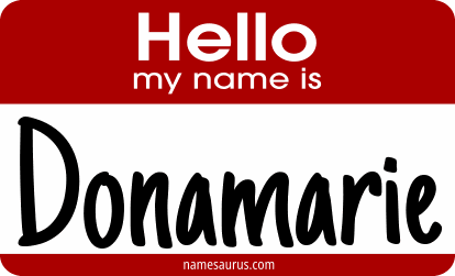 Hello my name is Donamarie png download